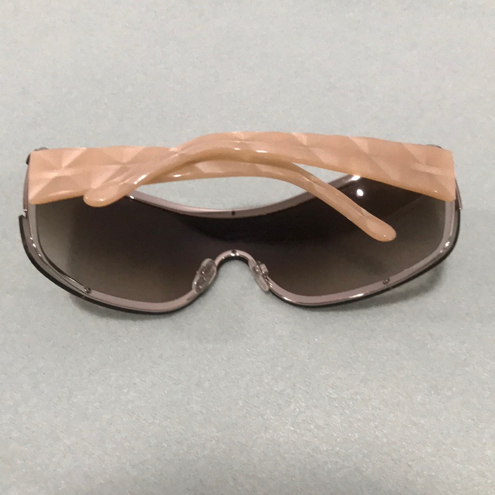 Authentic CHANEL quilted shield sunglasses